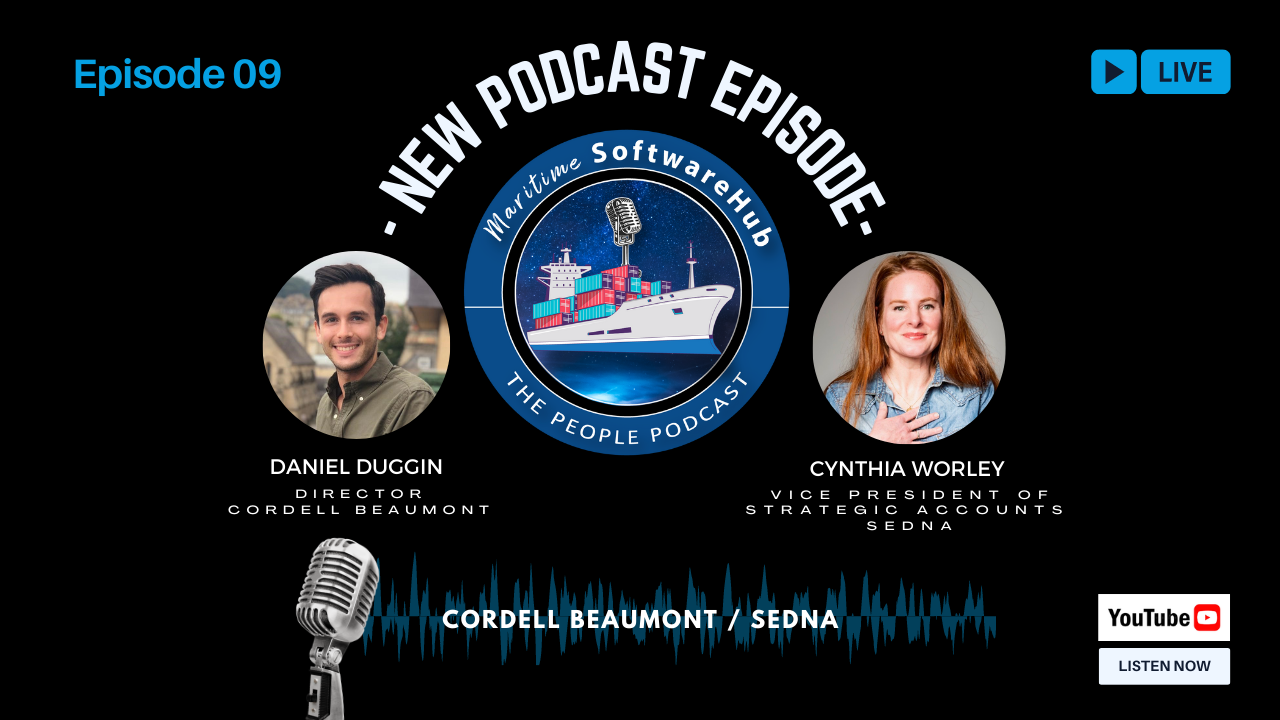 🎧Episode 9: Maritime SoftwareHub – The People Podcast, Featuring Cynthia Worley, VP of Strategic Accounts at SEDNA
